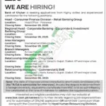 Bank of Khyber Jobs 2025 – Apply Online for BOK Latest Banking Vacancies BOK Job Ad Nov