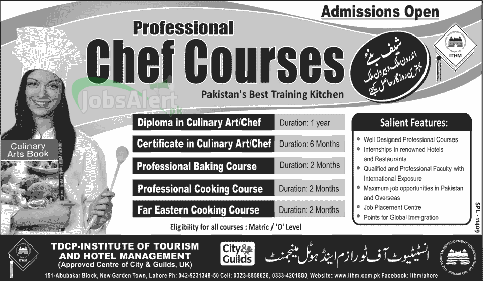 Chef Courses Admission
