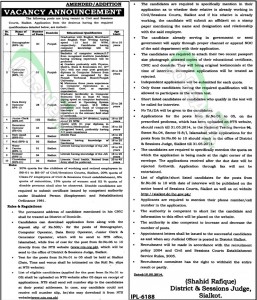 Civil & Session Courts Sialkot.