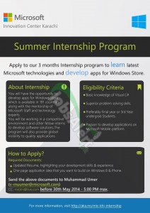 Microsoft Summer Internship Program