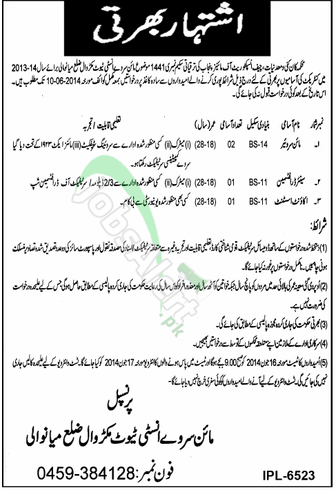 Mine Survey Institute Mianwali