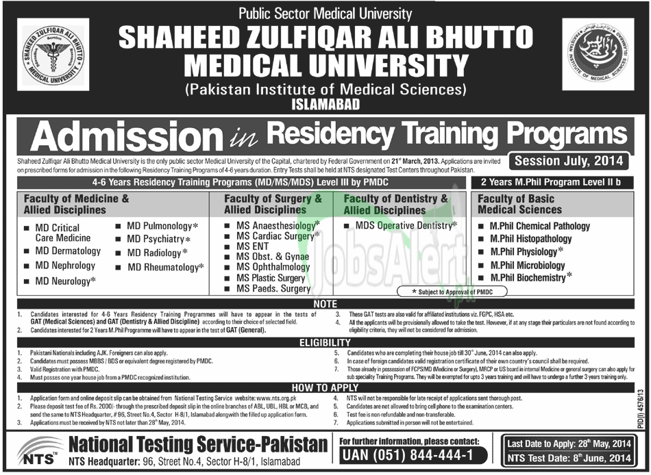 Shaheed Zulfiqar Ali Bhutto Medical University Islamabad