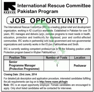 International Rescue Committee Pakistan Program