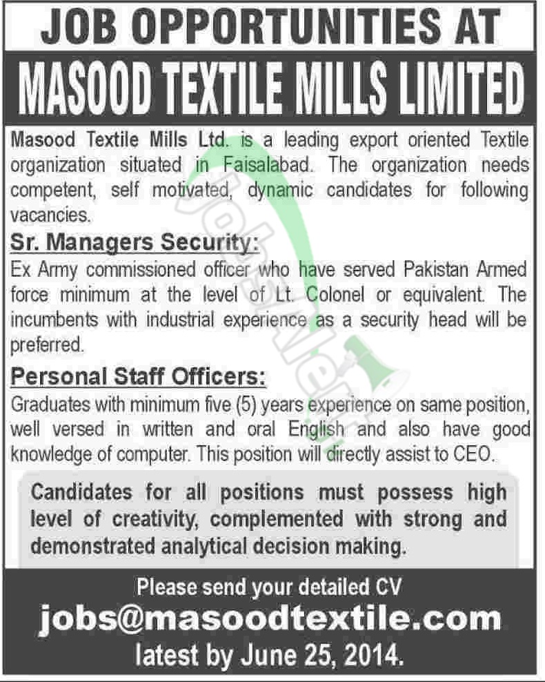 Masood Textile Ltd. Faisalabad