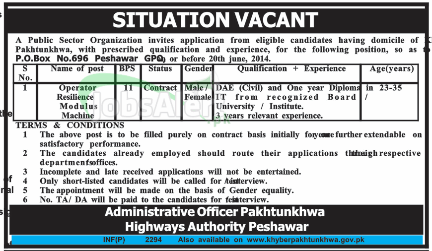 National Highway Authority Peshawar