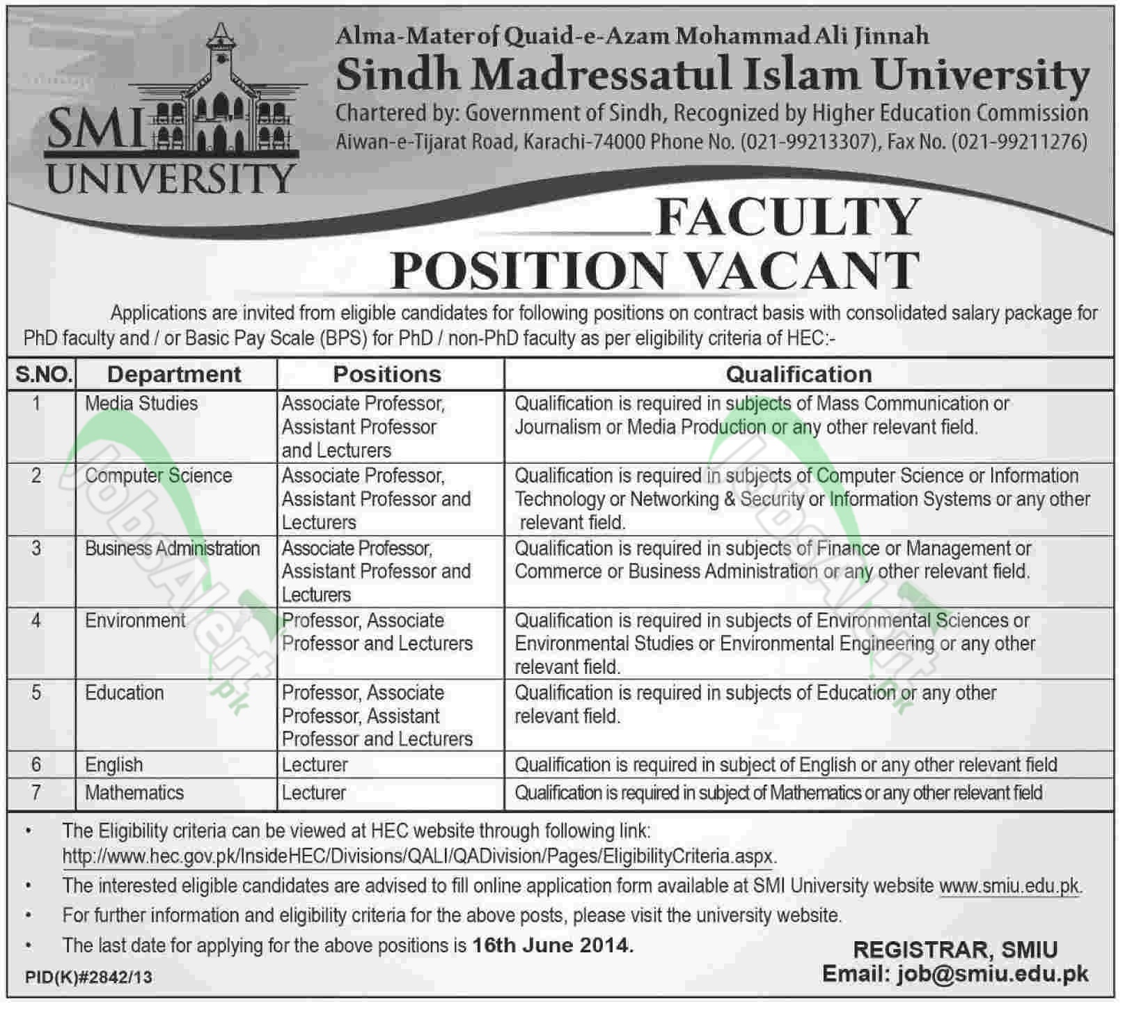 Sindh Madressatul Islam University 