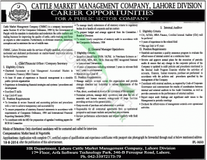 Cattle Market Management Company Lahore