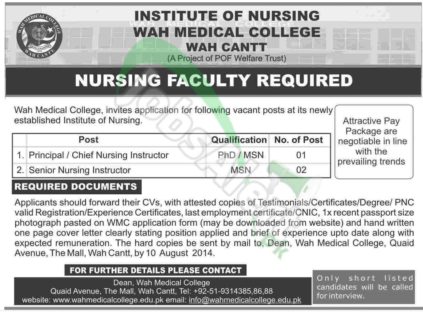 Institute of Nursing Wah Medical College, Wah Cantt