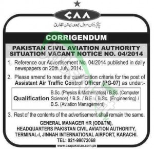Pakistan Civil Aviation Authority (CAA)