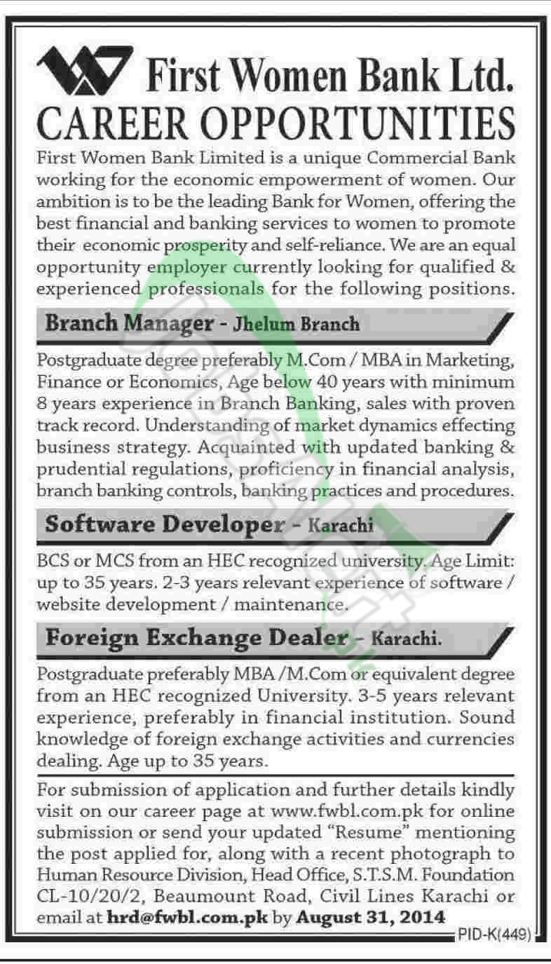 First Women Bank Ltd