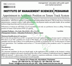 Institute of Management Sciences Peshawar