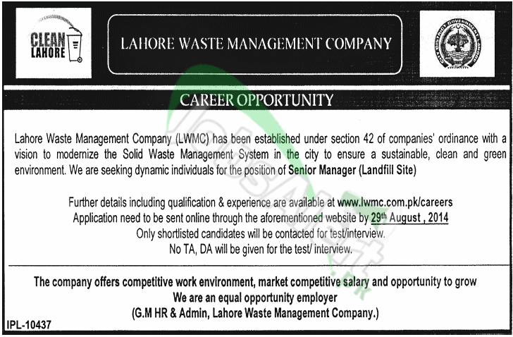 (LWMC) Lahore Waste Management Company