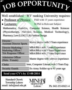 Minhaj University Lahore