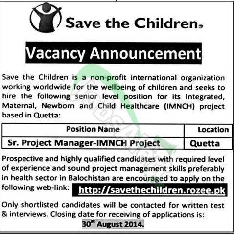 Save the Children Quetta