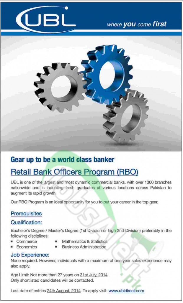 United Bank Limited (UBL) Jobs Opportunities 2014 Apply ...