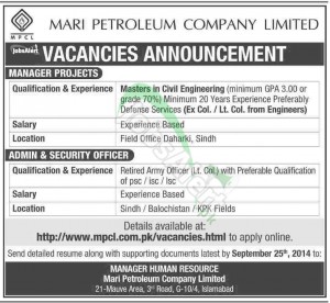 Mari Petroleum Company Ltd (MPCL)
