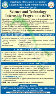 Science & Technology Internship Program