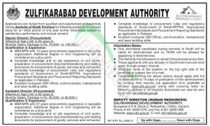 Zulfikarabad Development Authority ZDA