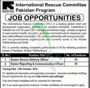 (IRC) International Rescue Committee KPK