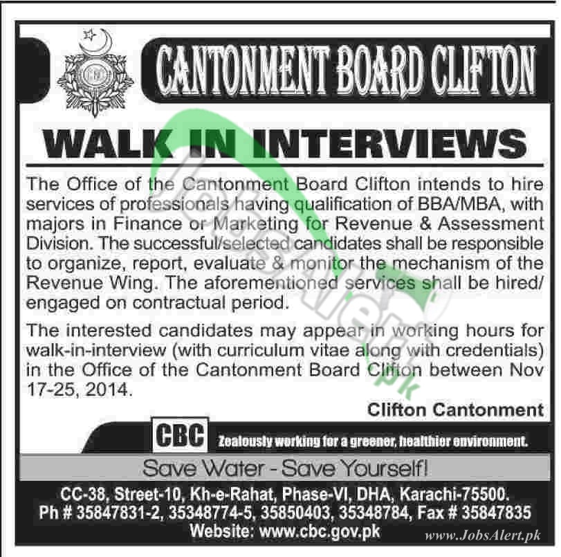 Cantonment Board Clifton (CBC)