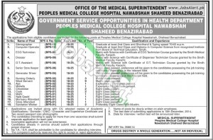 Peoples Medical College Hospital Nawabshah Benazirabad
