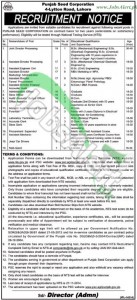 Punjab Seed Corporation (PSC) Lahore