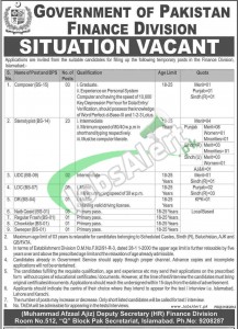 Finance Division Jobs Dec 2014