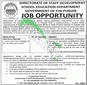 Govt of Punjab School Education Department