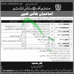 Ministry of Textile Industry Jobs Dec 2014