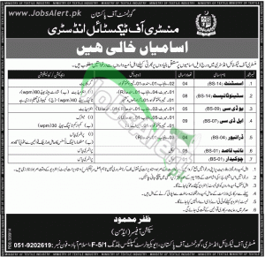 Ministry of Textile Industry Jobs Dec 2014