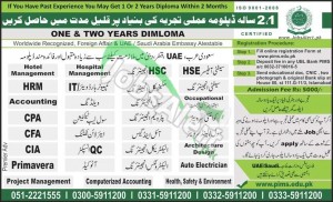 Professional Certification Program 2014 Get 1 or 2 Years Diploma Within 2 Months Professional Certification Program