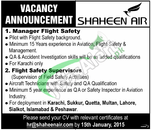 Shaheen Airline Pakistan
