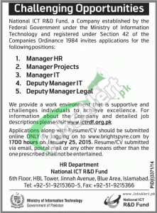 National ICT R&D Fund Islamabad