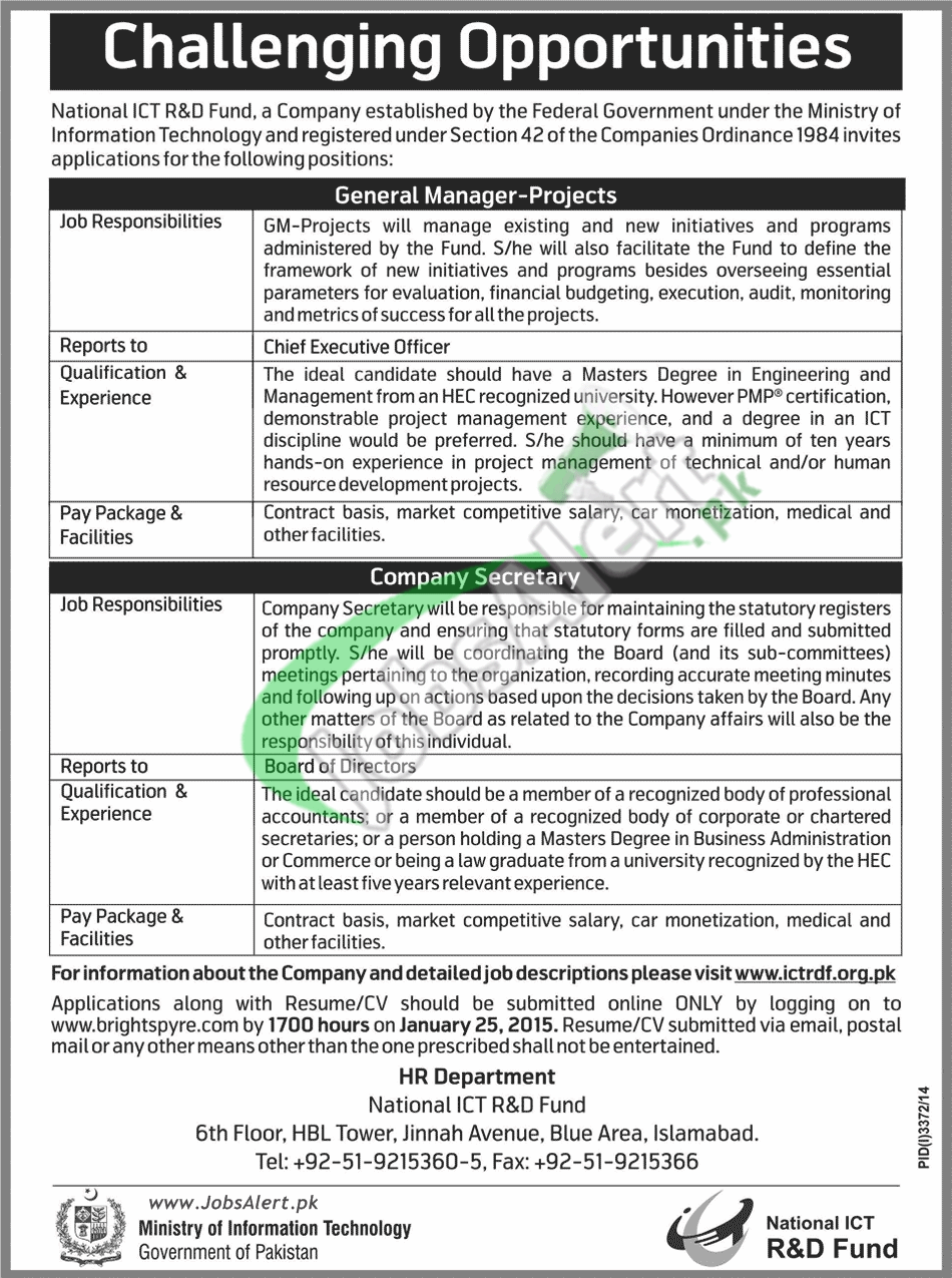 National ICT R&D Fund Islamabad