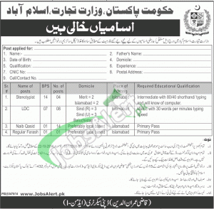 Ministry of Trade Islamabad