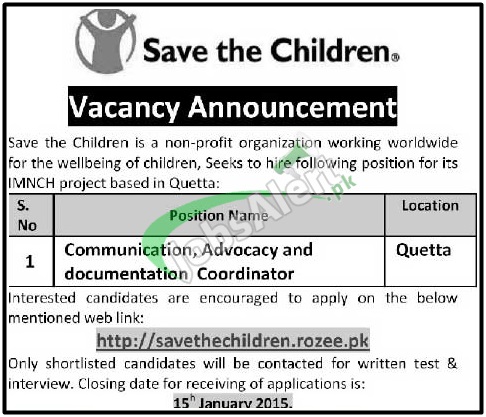Save the Children Quetta