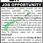 Aurat Foundation Islamabad Jobs