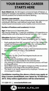 Bank Alfalah Ltd Jobs