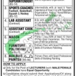 Cadet College Petaro Jobs