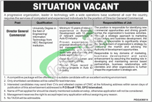 Jobs Progressive Public Sector Organization Islamabad