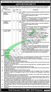 Khyber Teaching Hospital Peshawar Jobs