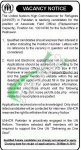 UNHCR Pakistan Jobs