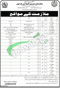 Pakistan Marine Academy Jobs