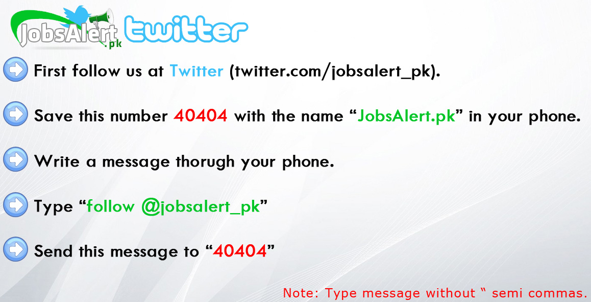 Jobs Alert on Mobile free by SMS in Pakistan