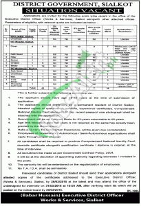 City District Government Sialkot Jobs