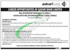 Jobs in Askari Bank