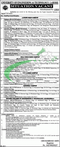 UET Lahore Jobs