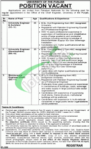 Punjab University Jobs