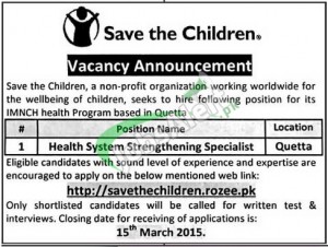 Save The Children Jobs