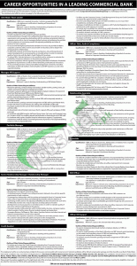 Commercial Bank Jobs